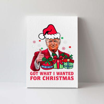 Got What I Wanted For Christmas Trump 2024 Won President Canvas