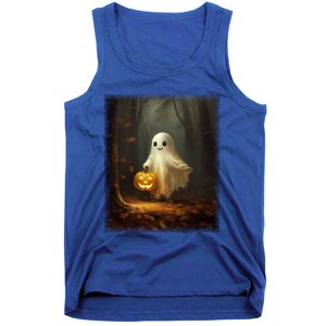 Ghost Walikng In The Forest Halloween Costume Funny Gift Tank Top