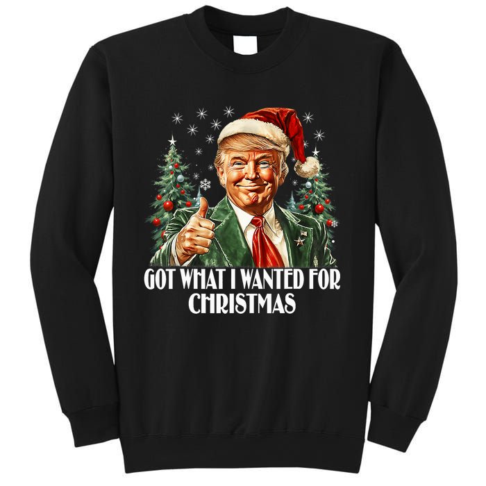 Got What I Wanted For Christmas Trump Xmas Pajamas 2024 Sweatshirt