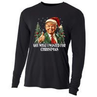 Got What I Wanted For Christmas Trump Xmas Pajamas 2024 Cooling Performance Long Sleeve Crew