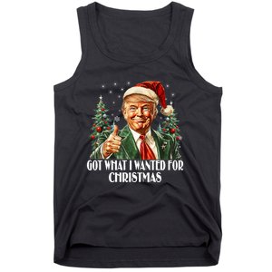 Got What I Wanted For Christmas Trump Xmas Pajamas 2024 Tank Top