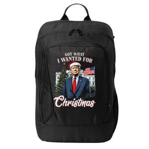 Got What I Wanted For Christmas Trump 2024 City Backpack