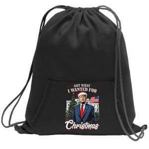 Got What I Wanted For Christmas Trump 2024 Sweatshirt Cinch Pack Bag