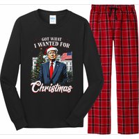 Got What I Wanted For Christmas Trump 2024 Long Sleeve Pajama Set