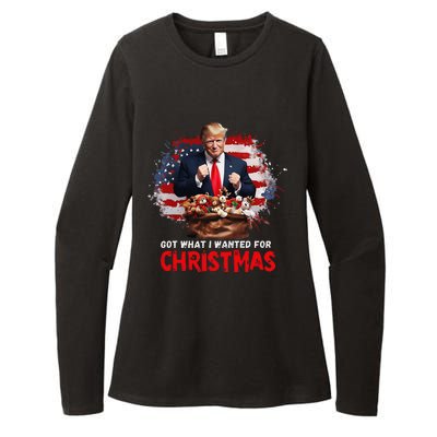 Got What I Wanted For Christmas Trump Won Present Xmas Womens CVC Long Sleeve Shirt