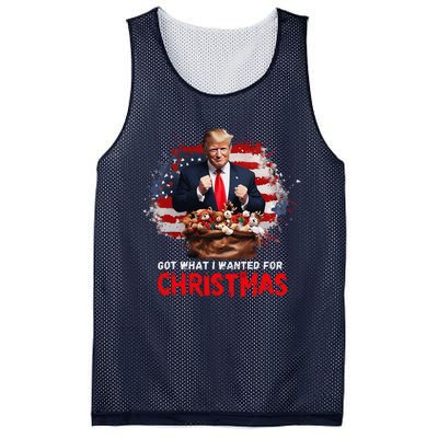 Got What I Wanted For Christmas Trump Won Present Xmas Mesh Reversible Basketball Jersey Tank