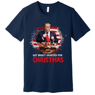 Got What I Wanted For Christmas Trump Won Present Xmas Premium T-Shirt