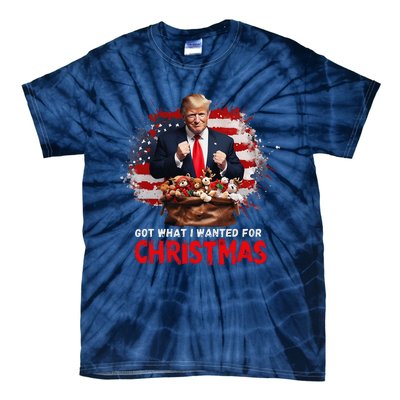 Got What I Wanted For Christmas Trump Won Present Xmas Tie-Dye T-Shirt