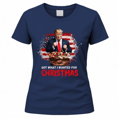 Got What I Wanted For Christmas Trump Won Present Xmas Women's T-Shirt