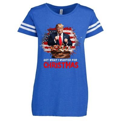 Got What I Wanted For Christmas Trump Won Present Xmas Enza Ladies Jersey Football T-Shirt