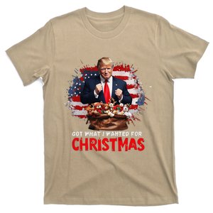 Got What I Wanted For Christmas Trump Won Present Xmas T-Shirt