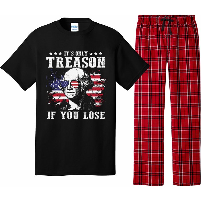 George Washington It's Only Treason If You Lose 4th Of July Pajama Set