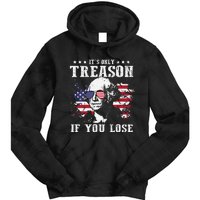 George Washington It's Only Treason If You Lose 4th Of July Tie Dye Hoodie