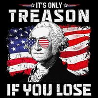 George Washington It's Only Treason If You Lose 4th Of July Zip Tote Bag