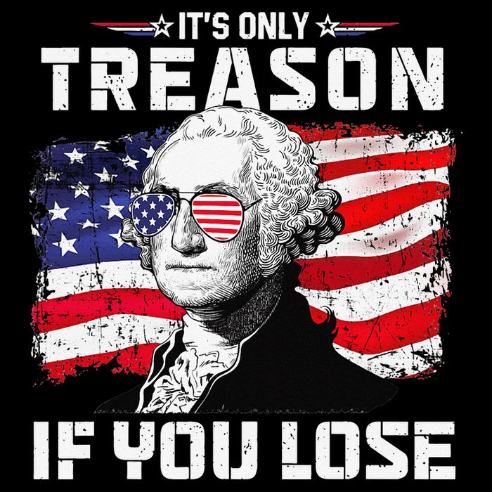 George Washington It's Only Treason If You Lose 4th Of July Zip Tote Bag