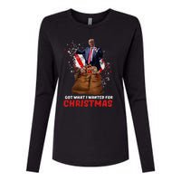 Got What I Wanted For Christmas Trump Won 2024 President Womens Cotton Relaxed Long Sleeve T-Shirt