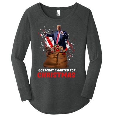 Got What I Wanted For Christmas Trump Won 2024 President Women's Perfect Tri Tunic Long Sleeve Shirt