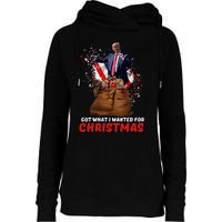 Got What I Wanted For Christmas Trump Won 2024 President Womens Funnel Neck Pullover Hood