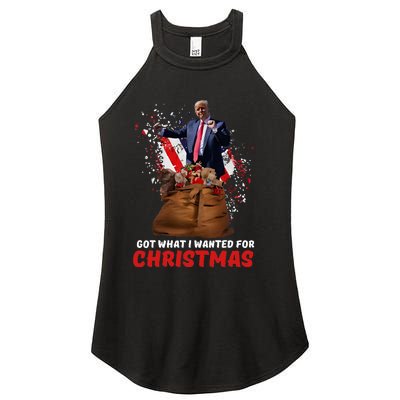 Got What I Wanted For Christmas Trump Won 2024 President Women's Perfect Tri Rocker Tank