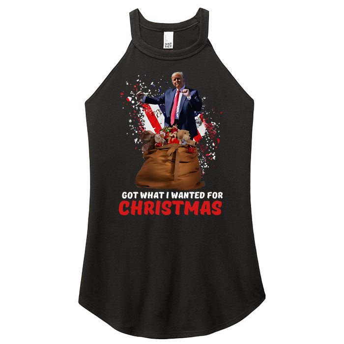 Got What I Wanted For Christmas Trump Won 2024 President Women's Perfect Tri Rocker Tank