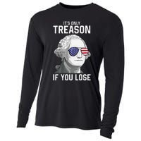 George Washington It's Only Treason If You Lose 4th Of July Cooling Performance Long Sleeve Crew