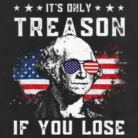 George Washington Its Only Treason If You Lose 4th Of July Adult Drive Performance Visor
