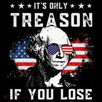 George Washington Its Only Treason If You Lose 4th Of July Bucket Hat