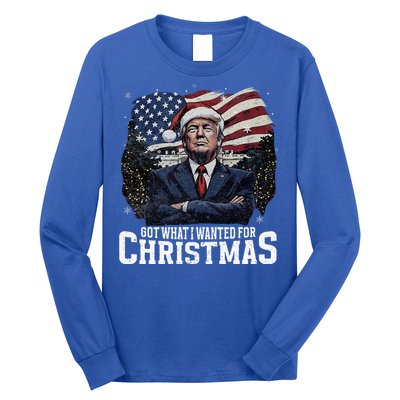 Got What I Wanted For Christmas Trump Won 2024 Long Sleeve Shirt