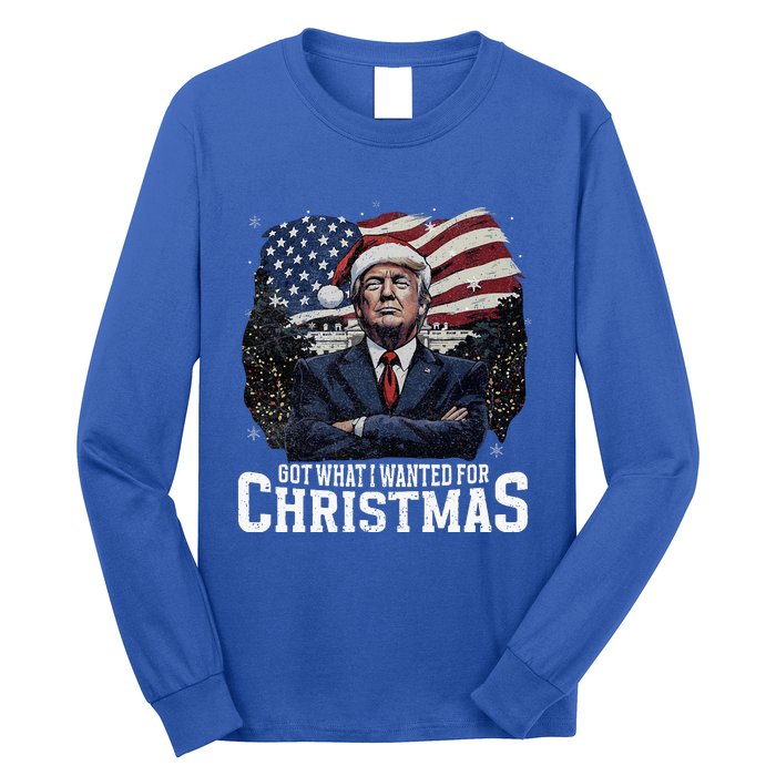 Got What I Wanted For Christmas Trump Won 2024 Long Sleeve Shirt