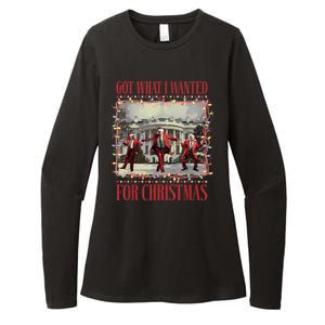 Got What I Wanted For Christmas Dance Trump Xmas Womens CVC Long Sleeve Shirt