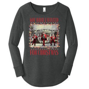 Got What I Wanted For Christmas Dance Trump Xmas Women's Perfect Tri Tunic Long Sleeve Shirt