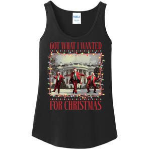 Got What I Wanted For Christmas Dance Trump Xmas Ladies Essential Tank