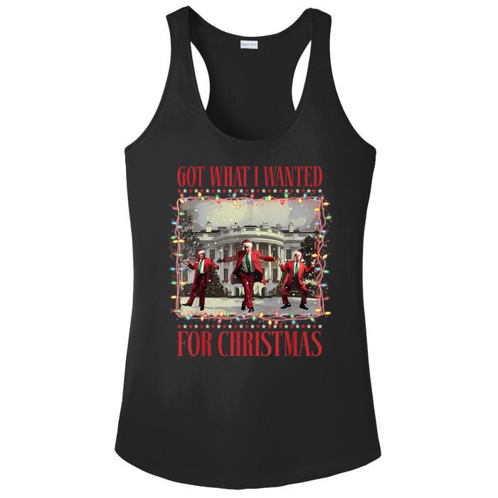 Got What I Wanted For Christmas Dance Trump Xmas Ladies PosiCharge Competitor Racerback Tank