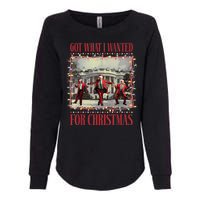 Got What I Wanted For Christmas Dance Trump Xmas Womens California Wash Sweatshirt