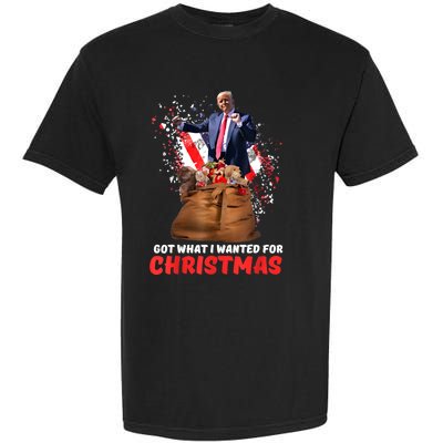 Got What I Wanted For Christmas Trump Won 2024 President Garment-Dyed Heavyweight T-Shirt