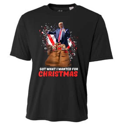 Got What I Wanted For Christmas Trump Won 2024 President Cooling Performance Crew T-Shirt