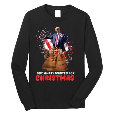 Got What I Wanted For Christmas Trump Won 2024 President Long Sleeve Shirt