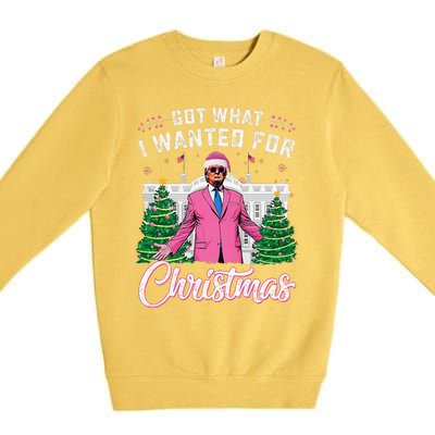 Got What I Wanted For Christmas Trump Premium Crewneck Sweatshirt