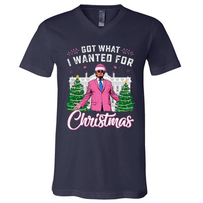 Got What I Wanted For Christmas Trump V-Neck T-Shirt