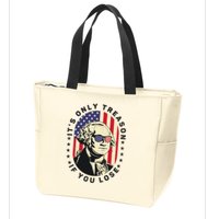George Washington It's Only Treason If You Lose 4th Of July Zip Tote Bag