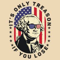 George Washington It's Only Treason If You Lose 4th Of July Zip Tote Bag