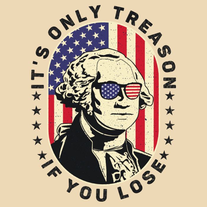 George Washington It's Only Treason If You Lose 4th Of July Zip Tote Bag