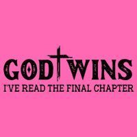 God Wins I Ve Read The Final Chapter Christian Cross Stripe Pom Pom Beanie