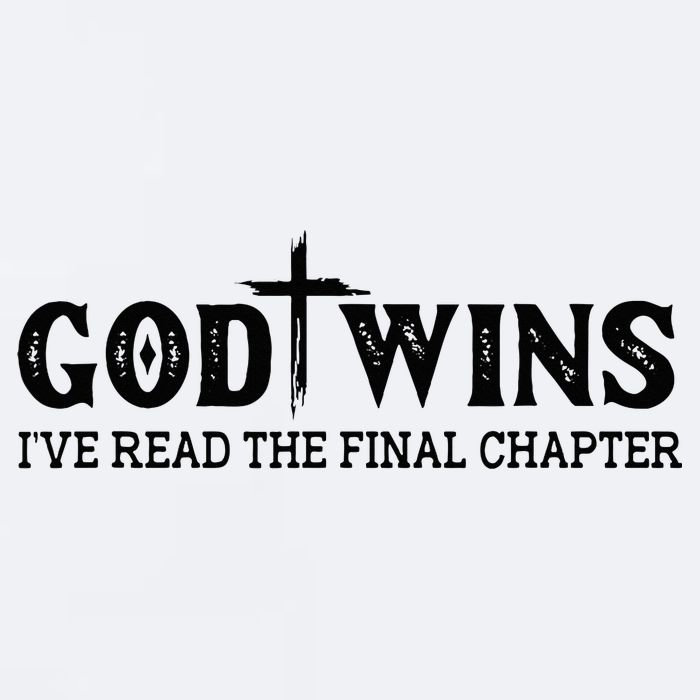 God Wins I Ve Read The Final Chapter Christian Cross Sueded Cloud Jersey T-Shirt