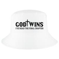 God Wins I Ve Read The Final Chapter Christian Cross Cool Comfort Performance Bucket Hat