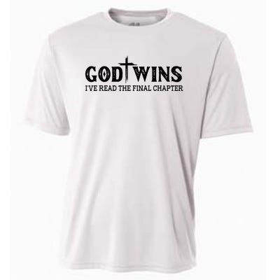 God Wins I Ve Read The Final Chapter Christian Cross Cooling Performance Crew T-Shirt