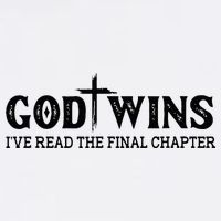 God Wins I Ve Read The Final Chapter Christian Cross Button