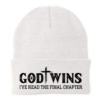 God Wins I Ve Read The Final Chapter Christian Cross Beanie