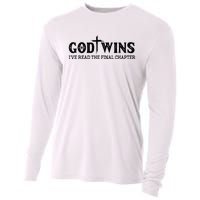 God Wins I Ve Read The Final Chapter Christian Cross Cooling Performance Long Sleeve Crew