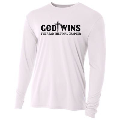 God Wins I Ve Read The Final Chapter Christian Cross Cooling Performance Long Sleeve Crew